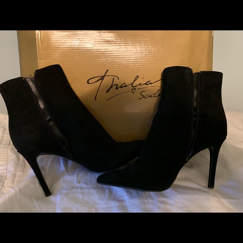 Black Thalia ankle boots, Brand new with box